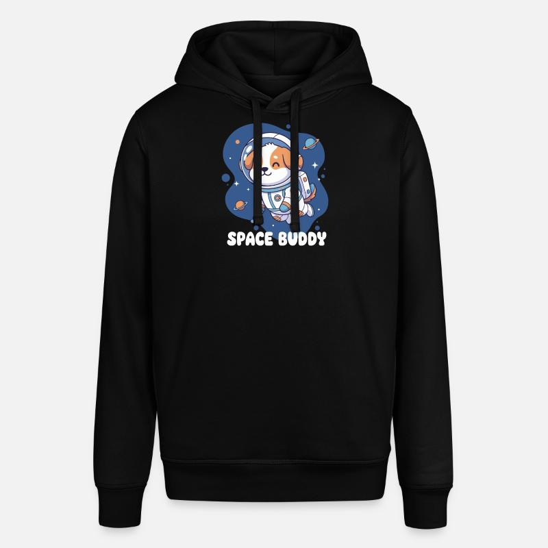 Chien astronaute compagnon de l’espace - Sweat à capuche SOUNDER Stanley/Stella Unisexe - noir
