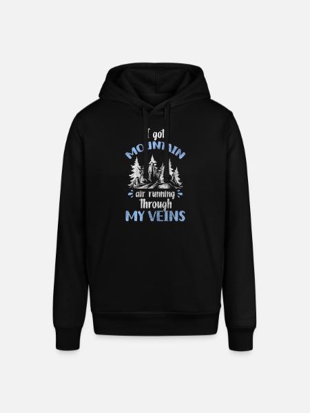 Bäume Wandern Waldtier Waldbewohner - Stanley/Stella Unisex Hoodie SOUNDER - Schwarz