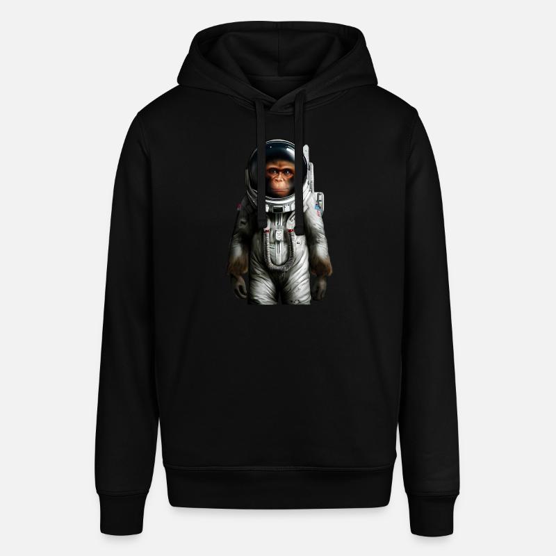 Singe astronaute de l’espace - Sweat à capuche SOUNDER Stanley/Stella Unisexe - noir