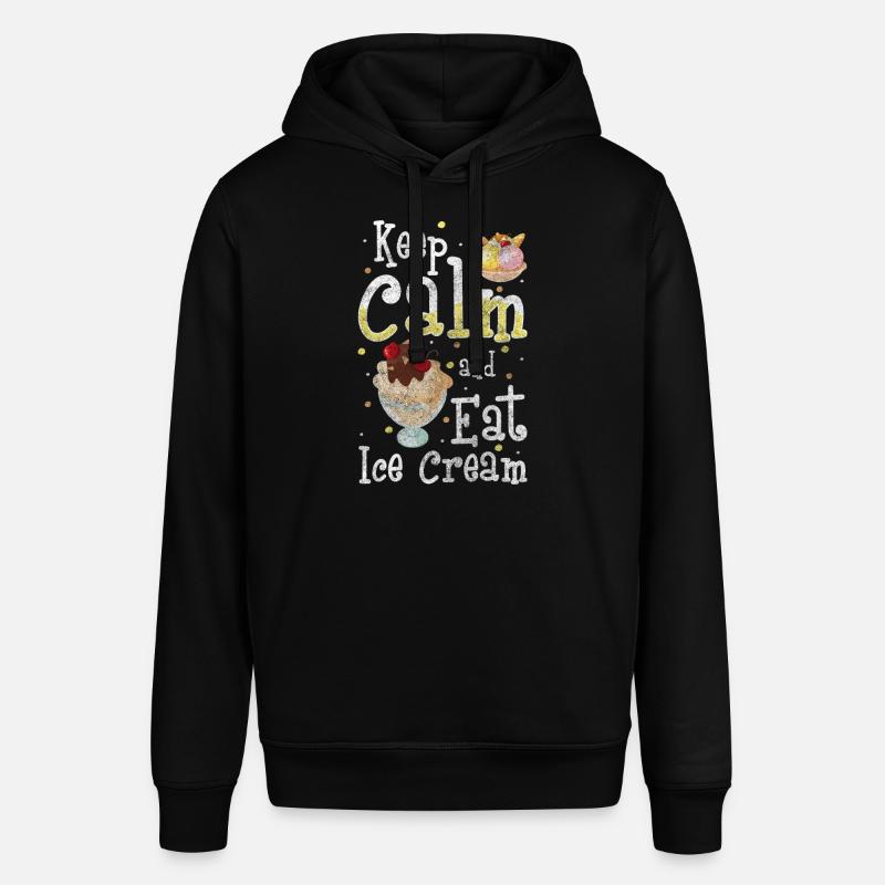 Softeis Kugel Strand Creme - Stanley/Stella Unisex Hoodie SOUNDER - Schwarz
