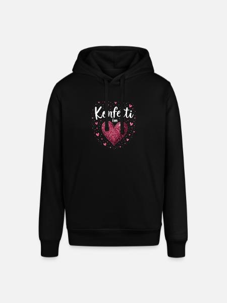 Konfetti im Herzen - Stanley/Stella Unisex Hoodie SOUNDER - Schwarz