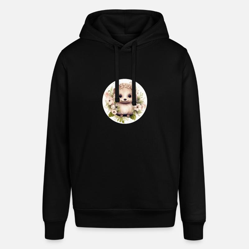 Hérisson mignon - Sweat à capuche SOUNDER Stanley/Stella Unisexe - noir
