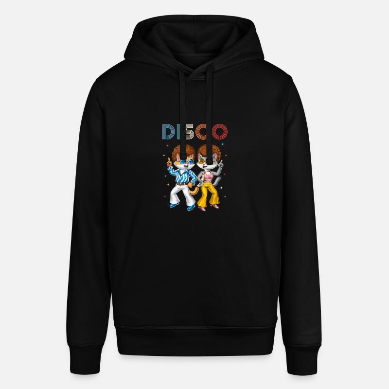 Disco Cats - Stanley/Stella SOUNDER Unisex Hoodie - black