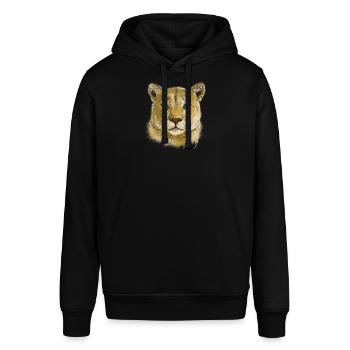 wildkatze - Stanley/Stella Unisex Hoodie SOUNDER - Schwarz - Vorne - Alina (178cm) & Michal (187cm)