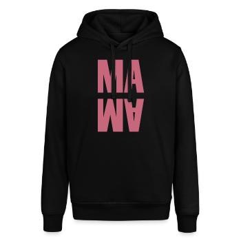Mama | Mutter | Muttertag - Stanley/Stella Unisex Hoodie SOUNDER - Schwarz - Vorne - Alina (178cm) & Michal (187cm)