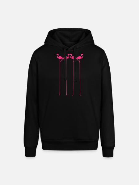 Flamingo vektor - Stanley/Stella Unisex Hoodie SOUNDER - Schwarz