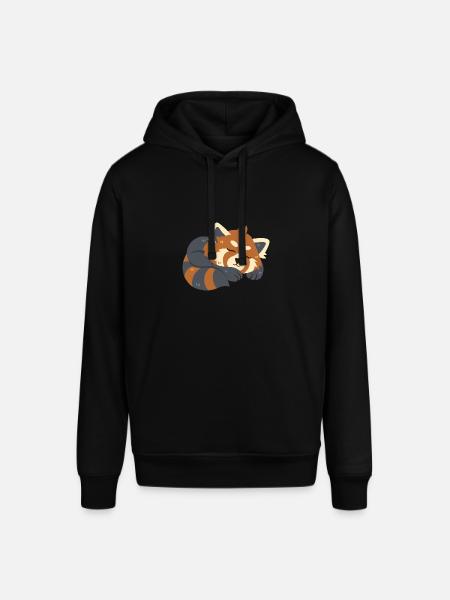 Roter Panda schläft - Stanley/Stella Unisex Hoodie SOUNDER - Schwarz