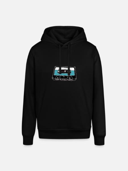 Retro Kassette - Stanley/Stella Unisex Hoodie SOUNDER - Schwarz