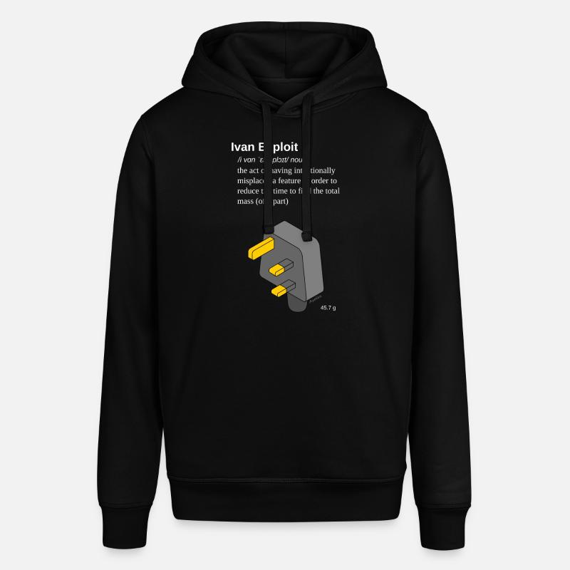 Ivan Exploit - 3D CAD Speedmodeling - UK version - Stanley/Stella SOUNDER Unisex Hoodie - black