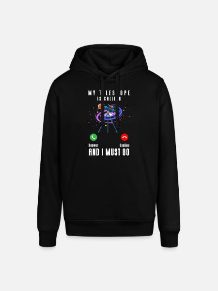 Universe Rocket Astronomer Astronaut - Stanley/Stella SOUNDER Unisex Hoodie - black