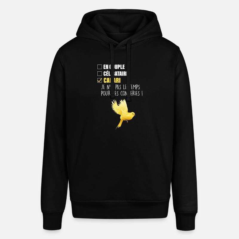 Mon canari, ma passion - Sweat à capuche SOUNDER Stanley/Stella Unisexe - noir
