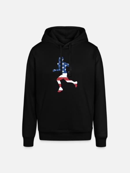 Sport Us Flag Running - Stanley/Stella SOUNDER Unisex Hoodie - black