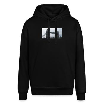 Tower Brücke London - Stanley/Stella Unisex Hoodie SOUNDER - Schwarz - Vorne - Alina (178cm) & Michal (187cm)