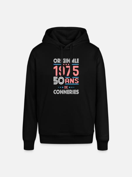 50 Years Anniversary - Oryginał 1975 - - Bluza z kapturem typu unisex Stanley/Stella SOUNDER - czarny
