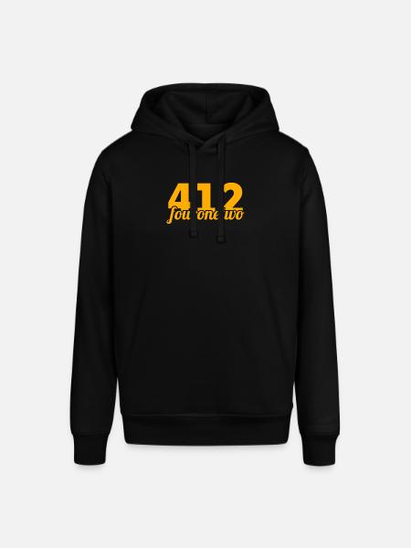 Pittsburgh 412 - Stanley/Stella Unisex Hoodie SOUNDER - Schwarz