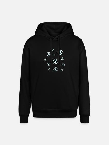 Snowflake Snow Snowflakes Christmas - Stanley/Stella SOUNDER Unisex Hoodie - black