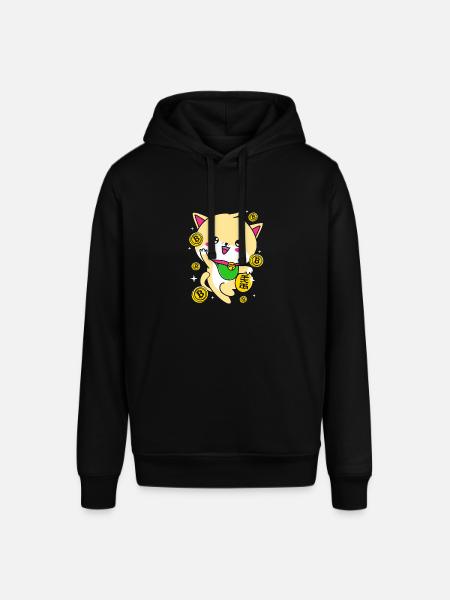 Maneki Neko Japan Lucky Charm - Stanley/Stella SOUNDER Unisex Hoodie - black