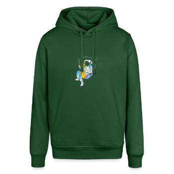 Saxophon Saxophonist - Stanley/Stella Unisex Hoodie SOUNDER - Flaschengrün - Vorne - Alina (178cm) & Michal (187cm)