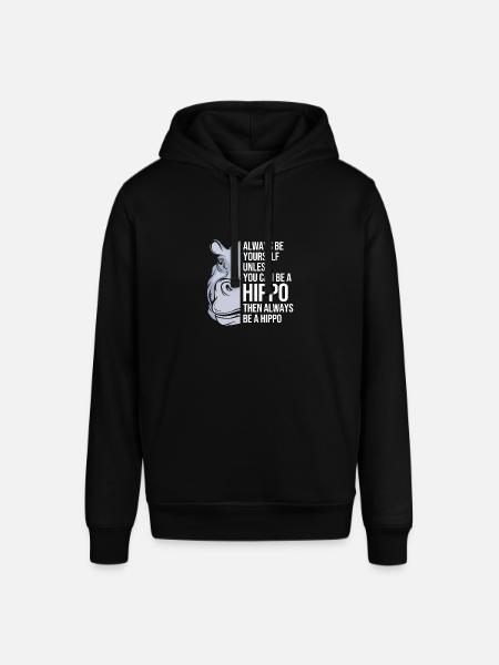 Hippopotamus - Stanley/Stella SOUNDER Unisex Hoodie - black