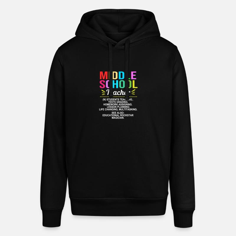 Enseignants de collège - Sweat à capuche SOUNDER Stanley/Stella Unisexe - noir
