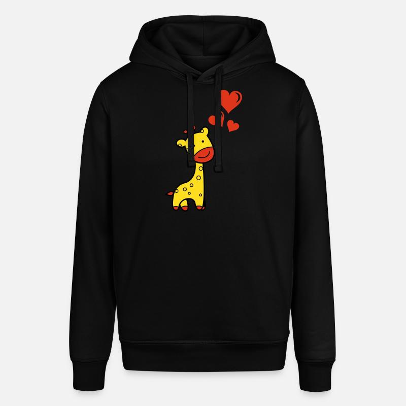 Girafe amoureuse - Sweat à capuche SOUNDER Stanley/Stella Unisexe - noir
