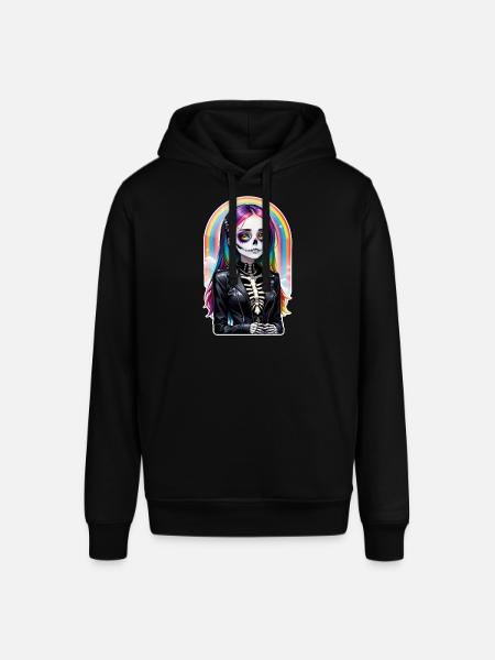 Halloween - Rock & Rainbow - Stanley/Stella SOUNDER Unisex Hoodie - black