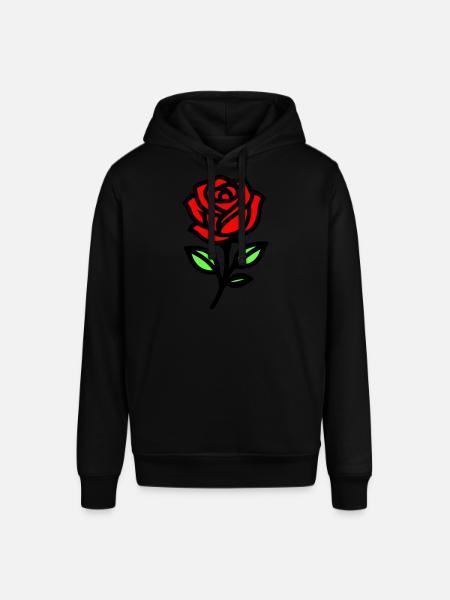 Rose Blume - Stanley/Stella Unisex Hoodie SOUNDER - Schwarz
