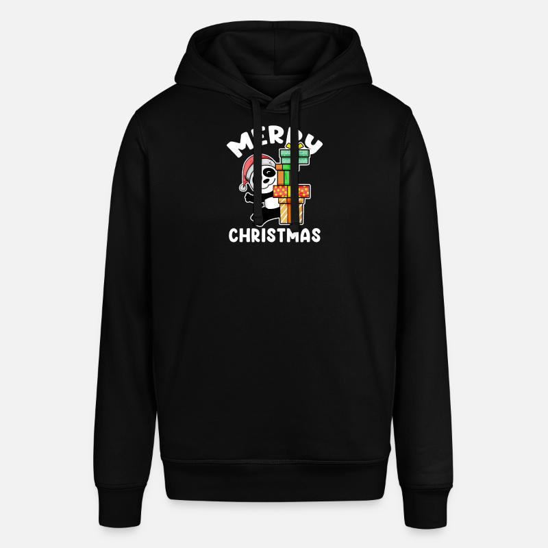 Joyeux panda de Noël - Sweat à capuche SOUNDER Stanley/Stella Unisexe - noir
