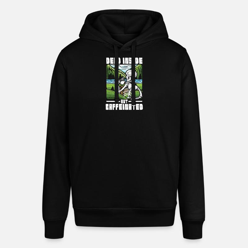 Dead inside but caffeinated - Stanley/Stella Unisex Hoodie SOUNDER - Schwarz