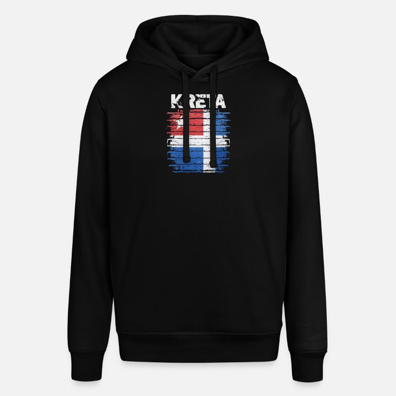 Drapeau de la Crète Impression d’art - Sweat à capuche SOUNDER Stanley/Stella Unisexe - noir