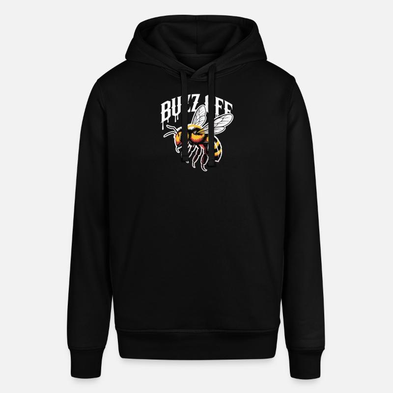 Illustration de Bee Buzz Off - Sweat à capuche SOUNDER Stanley/Stella Unisexe - noir