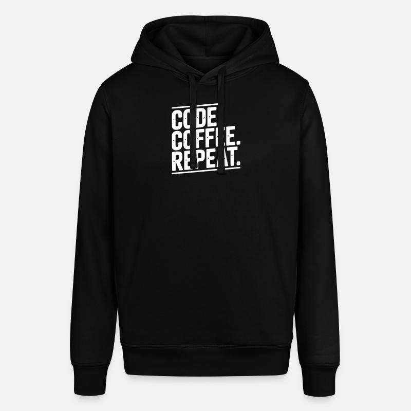 Code Coffee Repeat - Sweat à capuche SOUNDER Stanley/Stella Unisexe - noir