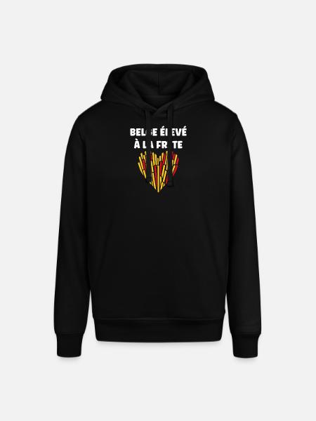 Belgian Lovers of French Fries Heart - Stanley/Stella SOUNDER Unisex Hoodie - black