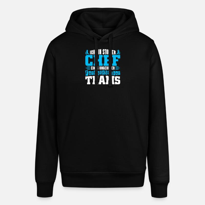 Stolzer Chef Chef Mann Abteilungsleiter Teamchef - Stanley/Stella Unisex Hoodie SOUNDER - Schwarz