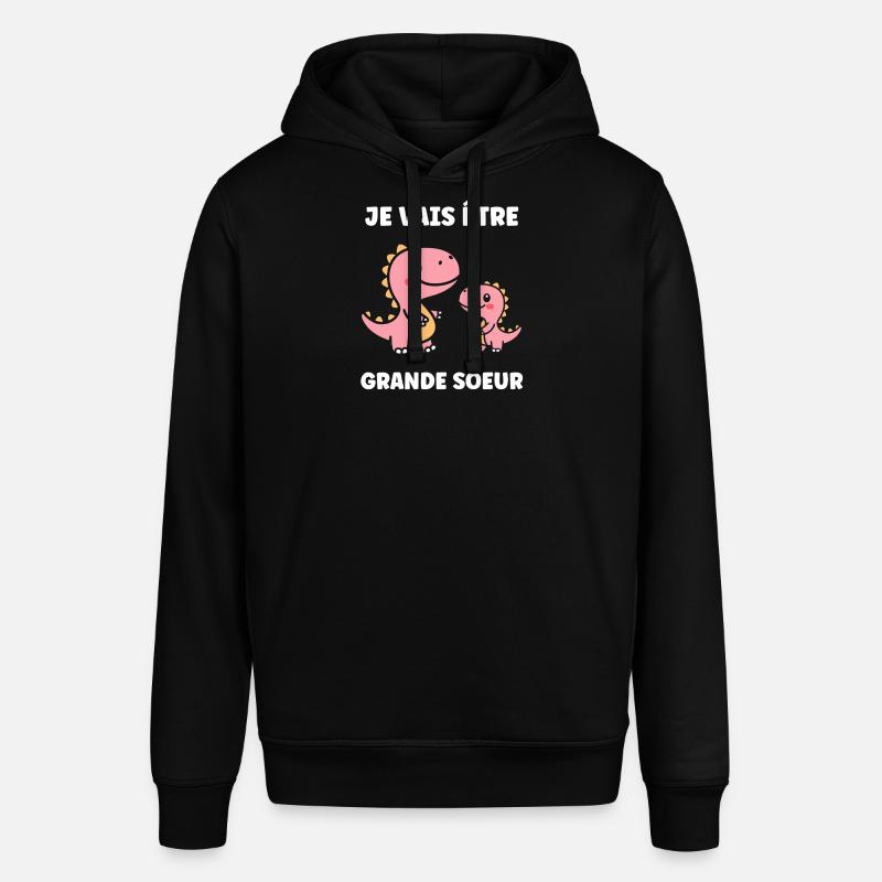 Ich werde eine große Schwester - Stanley/Stella Unisex Hoodie SOUNDER - Schwarz