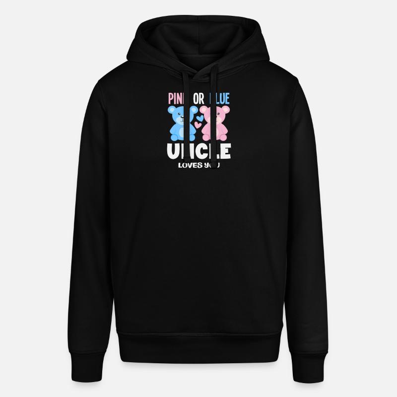 Pink Oder Blau Onkel Liebt Dich - Stanley/Stella Unisex Hoodie SOUNDER - Schwarz