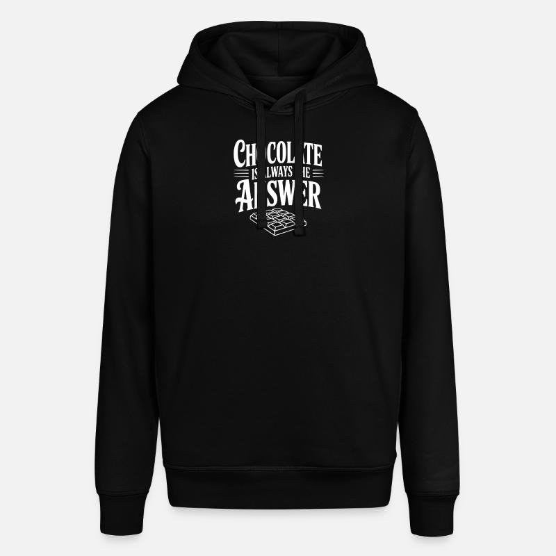 Le chocolat est toujours la solution - Sweat à capuche SOUNDER Stanley/Stella Unisexe - noir