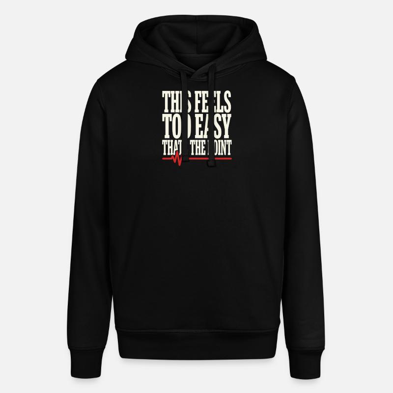 Zone 2 Training Herzfrequenztraining Einfaches - Stanley/Stella Unisex Hoodie SOUNDER - Schwarz