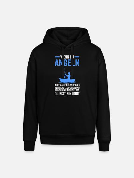 Angeln Fische Fischer Geschenk - Stanley/Stella Unisex Hoodie SOUNDER - Schwarz