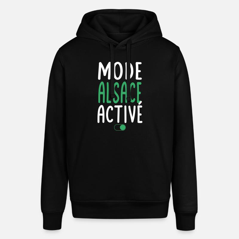 Mode Alsace Activé - Idée Cadeau - Sweat à capuche SOUNDER Stanley/Stella Unisexe - noir