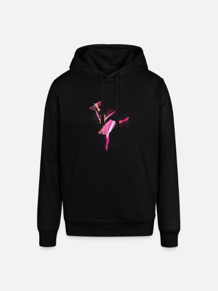 ballerina,bird,graffiti,painting,dancer,pink - Stanley/Stella SOUNDER Unisex Hoodie - black