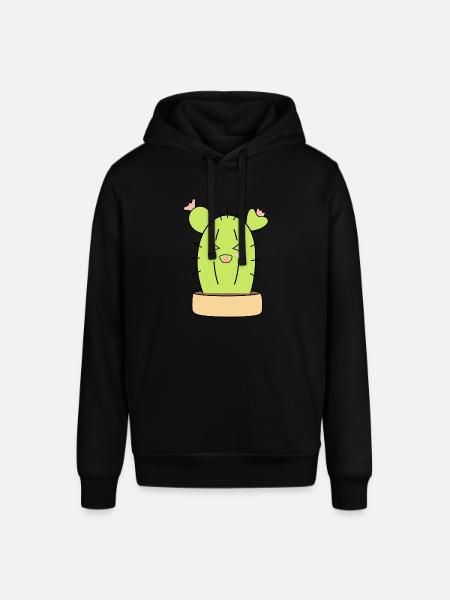 lachender Kaktus - Stanley/Stella Unisex Hoodie SOUNDER - Schwarz