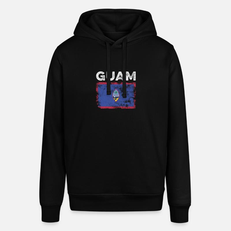 Guam Flag Distressed - Drapeau guamanien - Sweat à capuche SOUNDER Stanley/Stella Unisexe - noir