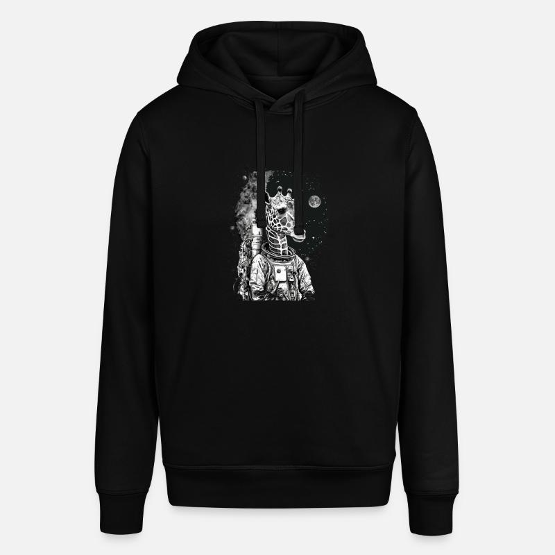 Girafe dans l’espace - Sweat à capuche SOUNDER Stanley/Stella Unisexe - noir