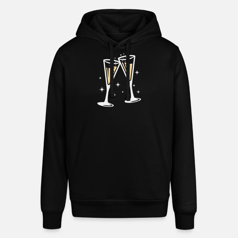 Sektglas Prosecco Sekt Alkohol Prost - Sweat à capuche SOUNDER Stanley/Stella Unisexe - noir