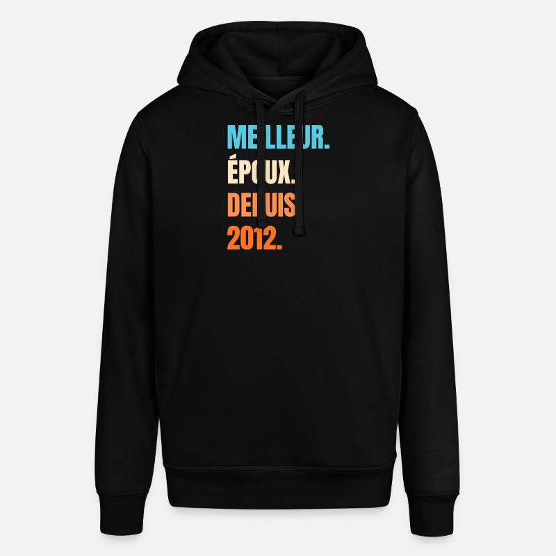Bester Ehemann seit 2012 Geschenk-Ehemann - Stanley/Stella Unisex Hoodie SOUNDER - Schwarz