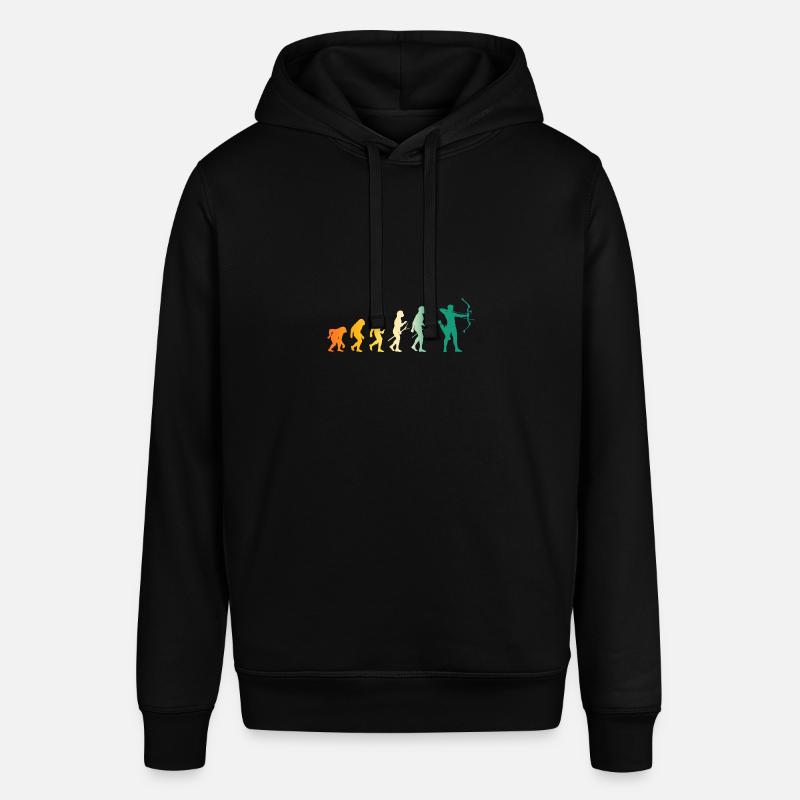 Bogenschütze Evolution Bogenschießen - Stanley/Stella Unisex Hoodie SOUNDER - Schwarz
