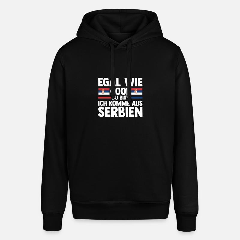 Serbe Serbe Serbie - Sweat à capuche SOUNDER Stanley/Stella Unisexe - noir