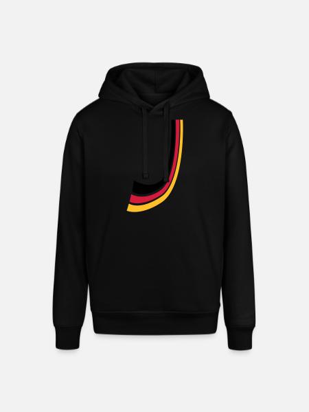 Germany bow lines flag - Stanley/Stella SOUNDER Unisex Hoodie - black