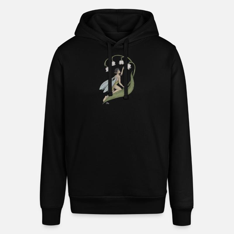 Pixie mit Maiglöckchen - Stanley/Stella Unisex Hoodie SOUNDER - Schwarz